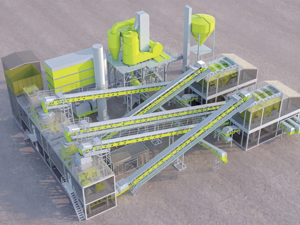 Model 300 Eco-Friendly Sand&Stone Crushing Plant