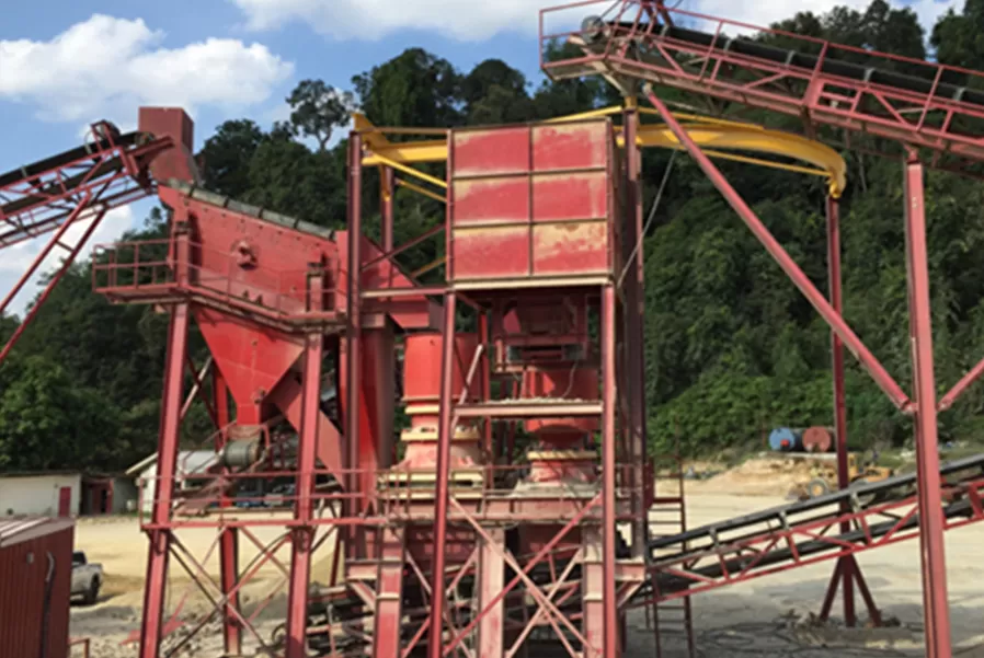 750t/h gravel production line in Malaysia