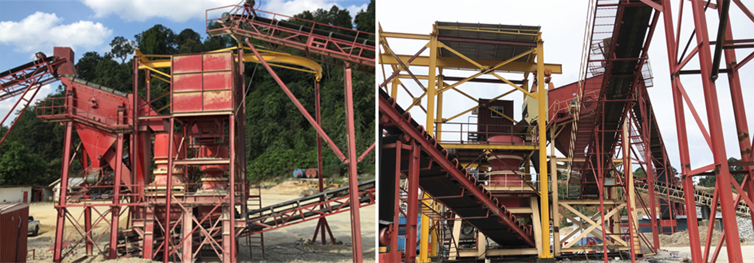 750t/h gravel production line in Malaysia